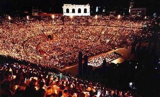 Arena di Verona at night