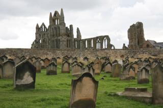 The remains of Whitby Abbey