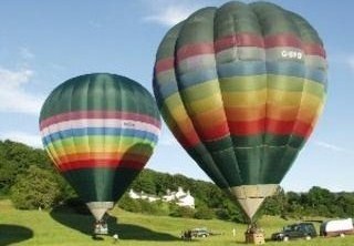 Balloons ready for flight